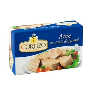Atún listado en aceite de girasol Cortizo 200 g
