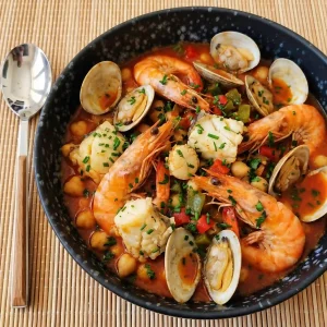 garbanzos con gambones